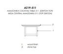 MESA CENTRAL AMAZONIKA 511 (TOP DEKTON)