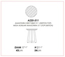 MESA AUXILIAR AMAZONIKA 511  (TOP DEKTON)