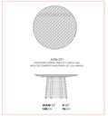 MESA COMEDOR AMAZONIKA 521 (TOP DEKTON)