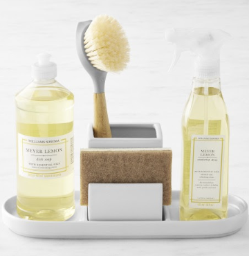 HOLD EVERYTHING DOUBLE SINK CADDY, WHITE 3492315